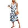 image:imageWIHOLL Summer Dresses for Women Button Front Sleeveless Casual Midi Dress Beach Vacation Sundresses with PocketsBlue Boho Print