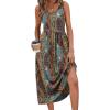image:imageWIHOLL Summer Dresses for Women Flowy Casual Midi Dress Beach Vacation Sundresses with PocketsColorful Ethnic Paisley