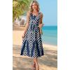 image:imageWIHOLL Summer Dresses for Women Flowy Casual Midi Dress Beach Vacation Sundresses with PocketsNavy Print