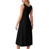 image:imageWIHOLL Summer Dresses for Women Flowy Casual Midi Dress Beach Vacation Sundresses with PocketsSolid Black