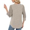 image:imageWIHOLL 34 Length Sleeve Womens Tops Sweaters Shirts Lightweight Spring Outfits 2026 Winter Clothing S3XL01khaki