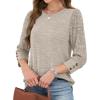 image:imageWIHOLL 34 Length Sleeve Womens Tops Sweaters Shirts Lightweight Spring Outfits 2026 Winter Clothing S3XL01khaki