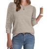 image:imageWIHOLL 34 Length Sleeve Womens Tops Sweaters Shirts Lightweight Spring Outfits 2026 Winter Clothing S3XL01khaki