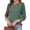 image:imageWIHOLL 34 Length Sleeve Womens Tops Sweaters Shirts Lightweight Spring Outfits 2026 Winter Clothing S3XL02green