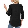 image:imageWIHOLL 34 Length Sleeve Womens Tops Sweaters Shirts Lightweight Spring Outfits 2026 Winter Clothing S3XL03black