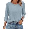 image:imageWIHOLL 34 Length Sleeve Womens Tops Sweaters Shirts Lightweight Spring Outfits 2026 Winter Clothing S3XL03blue