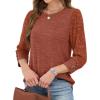image:imageWIHOLL 34 Length Sleeve Womens Tops Sweaters Shirts Lightweight Spring Outfits 2026 Winter Clothing S3XL03caramel