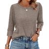image:imageWIHOLL 34 Length Sleeve Womens Tops Sweaters Shirts Lightweight Spring Outfits 2026 Winter Clothing S3XL03coffee