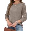 image:imageWIHOLL 34 Length Sleeve Womens Tops Sweaters Shirts Lightweight Spring Outfits 2026 Winter Clothing S3XL03coffee