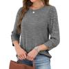 image:imageWIHOLL 34 Length Sleeve Womens Tops Sweaters Shirts Lightweight Spring Outfits 2026 Winter Clothing S3XL04dark Grey