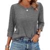 image:imageWIHOLL 34 Length Sleeve Womens Tops Sweaters Shirts Lightweight Spring Outfits 2026 Winter Clothing S3XL04dark Grey