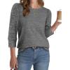 image:imageWIHOLL 34 Length Sleeve Womens Tops Sweaters Shirts Lightweight Spring Outfits 2026 Winter Clothing S3XL04dark Grey