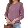 image:imageWIHOLL 34 Length Sleeve Womens Tops Sweaters Shirts Lightweight Spring Outfits 2026 Winter Clothing S3XL04purple