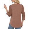 image:imageWIHOLL 34 Length Sleeve Womens Tops Sweaters Shirts Lightweight Spring Outfits 2026 Winter Clothing S3XL05chocolate Brown