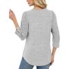 image:imageWIHOLL 34 Length Sleeve Womens Tops Sweaters Shirts Lightweight Spring Outfits 2026 Winter Clothing S3XL05light Grey
