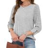 image:imageWIHOLL 34 Length Sleeve Womens Tops Sweaters Shirts Lightweight Spring Outfits 2026 Winter Clothing S3XL05light Grey
