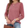 image:imageWIHOLL 34 Length Sleeve Womens Tops Sweaters Shirts Lightweight Spring Outfits 2026 Winter Clothing S3XL05red