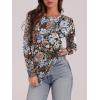 image:imageWIHOLL Long Sleeve Thermal Shirt for Women Light Fleece Tops Spring 2026 Crew Neck Casual Basic TShirtsPrint 05