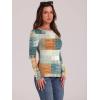 image:imageWIHOLL Long Sleeve Thermal Shirt for Women Light Fleece Tops Spring 2026 Crew Neck Casual Basic TShirtsPrint 06
