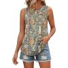 image:imageWIHOLL Tank Tops for Women Summer Outfits 2026 Crewneck Spring Casual Sleeveless Shirts Blouses ClothingBoho Print