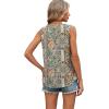 image:imageWIHOLL Tank Tops for Women Summer Outfits 2026 Crewneck Spring Casual Sleeveless Shirts Blouses ClothingBoho Print