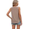 image:imageWIHOLL Tank Tops for Women Summer Outfits 2026 Crewneck Spring Casual Sleeveless Shirts Blouses ClothingCoffee