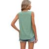 image:imageWIHOLL Tank Tops for Women Summer Outfits 2026 Crewneck Spring Casual Sleeveless Shirts Blouses ClothingLake Green