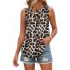 image:imageWIHOLL Tank Tops for Women Summer Outfits 2026 Crewneck Spring Casual Sleeveless Shirts Blouses ClothingLeopard