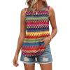 image:imageWIHOLL Tank Tops for Women Summer Outfits 2026 Crewneck Spring Casual Sleeveless Shirts Blouses ClothingStripes Multicolor