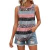 image:imageWIHOLL Tank Tops for Women Summer Outfits 2026 Crewneck Spring Casual Sleeveless Shirts Blouses ClothingStripes Pink