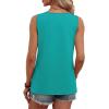 image:imageWIHOLL Tank Tops for Women Summer Tops Trendy Dressy Casual Spring Vacation Outfits Crewneck Button Down Sleeveless ShirtsFresh Green