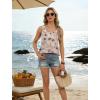 image:imageWIHOLL Tank Tops for Women Summer Tops Trendy Dressy Casual Spring Vacation Outfits Crewneck Button Down Sleeveless ShirtsPattern Apricot