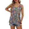 image:imageWIHOLL Tank Tops for Women Summer Tops Trendy Dressy Casual Spring Vacation Outfits Crewneck Button Down Sleeveless ShirtsPattern Boho