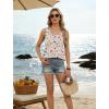 image:imageWIHOLL Tank Tops for Women Summer Tops Trendy Dressy Casual Spring Vacation Outfits Crewneck Button Down Sleeveless ShirtsPattern Floral Apricot