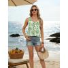 image:imageWIHOLL Tank Tops for Women Summer Tops Trendy Dressy Casual Spring Vacation Outfits Crewneck Button Down Sleeveless ShirtsPattern Green
