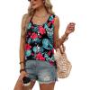 image:imageWIHOLL Tank Tops for Women Summer Tops Trendy Dressy Casual Spring Vacation Outfits Crewneck Button Down Sleeveless ShirtsPattern Hawaii