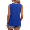 image:imageWIHOLL Tank Tops for Women Summer Tops Trendy Dressy Casual Spring Vacation Outfits Crewneck Button Down Sleeveless ShirtsRoyal Blue
