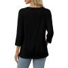 image:imageWIHOLL Womens 34 Length Sleeve Tops Crewneck Graphic Tees Casual Tunic Tops to Wear with Leggings Fashion Clothing Outfits0butterfly Print