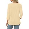 image:imageWIHOLL Womens 34 Length Sleeve Tops Crewneck Graphic Tees Casual Tunic Tops to Wear with Leggings Fashion Clothing Outfits0sunflower 1