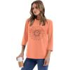 image:imageWIHOLL Womens 34 Length Sleeve Tops Crewneck Graphic Tees Casual Tunic Tops to Wear with Leggings Fashion Clothing Outfits0sunflower 2