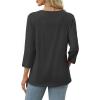 image:imageWIHOLL Womens 34 Length Sleeve Tops Crewneck Graphic Tees Casual Tunic Tops to Wear with Leggings Fashion Clothing Outfits2fruit Print