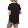 image:imageWIHOLL Womens Blouses Spring Tops Short Sleeve Shirts Dressy Casual Summer Vacation Fashion Clothing 2026Black