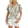 image:imageWIHOLL Womens Blouses Spring Tops Short Sleeve Shirts Dressy Casual Summer Vacation Fashion Clothing 2026Black Spot
