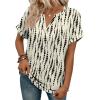 image:imageWIHOLL Womens Blouses Spring Tops Short Sleeve Shirts Dressy Casual Summer Vacation Fashion Clothing 2026Black Spot