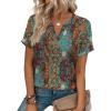image:imageWIHOLL Womens Blouses Spring Tops Short Sleeve Shirts Dressy Casual Summer Vacation Fashion Clothing 2026Blooming Color