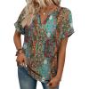 image:imageWIHOLL Womens Blouses Spring Tops Short Sleeve Shirts Dressy Casual Summer Vacation Fashion Clothing 2026Blooming Color