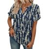 image:imageWIHOLL Womens Blouses Spring Tops Short Sleeve Shirts Dressy Casual Summer Vacation Fashion Clothing 2026Deep Blue Forest