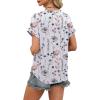 image:imageWIHOLL Womens Blouses Spring Tops Short Sleeve Shirts Dressy Casual Summer Vacation Fashion Clothing 2026Flower