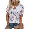 image:imageWIHOLL Womens Blouses Spring Tops Short Sleeve Shirts Dressy Casual Summer Vacation Fashion Clothing 2026Flower