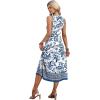 image:imageWIHOLL Womens Summer Dresses Maxi Dress Vacation Beach Sundresses 2026 with PocketsFloral Blue and White Porcelain